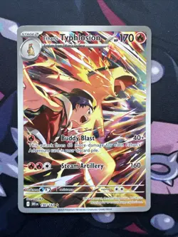 Pokemon TCG Ethan's Typhlosion Destined Rivals Illustration Rare Card 190/182 - Image 1