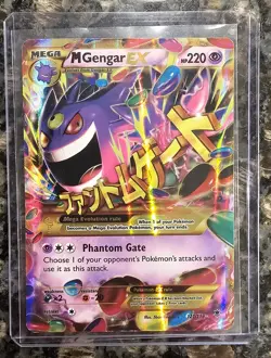 Pokemon TCG XY Phantom Forces Mega M Gengar EX Holo Card 121/119 Lightly Played - Image 1