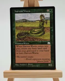 Harvest Wurm Weatherlight Magic Karte MTG englisch (Erntewurm) - Image 1