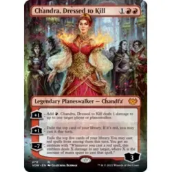 CHANDRA, DRESSED TO KILL (BORDERLESS) Innistrad: Crimson Vow VOW Planeswalker - Image 1
