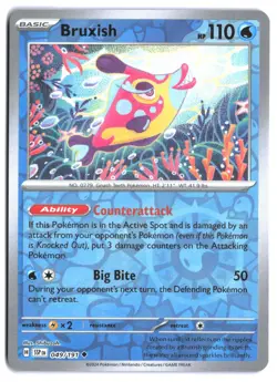 Bruxish 049/191 Reverse Holo Surging Sparks NM Pokemon TCG - Image 1