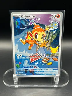 2026 Pokemon MEP EN Chimchar 041 Black Star Promo **Fresh Pull** - Image 1