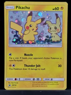Pokemon Pikachu Mimikyu SM162 Sun & Moon Team Up Blister Pack Promo Near Mint - Image 1