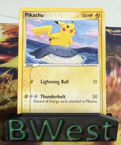 Pikachu LP POP Series 5 Common 12 Pokemon Wailmer 2007 Surfing Naoyo Kimura - Image 1