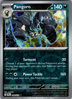Pangoro Journey Together 099/159 Uncommon Reverse Holo Pokemon Near Mint - Image 1