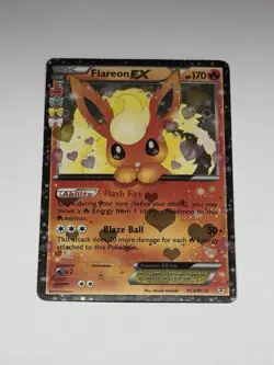 Pokemon TCG Flareon EX RC6/RC32 Holo Rare Card Generations Radiant Collection LP - Image 1