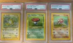 PSA 5 1999 Pokemon Holo Lot (3) Raichu 14/102 Vileplume 15/64 Hitmonchan - Image 1