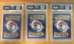 PSA 5 1999 Pokemon Holo Lot (3) Raichu 14/102 Vileplume 15/64 Hitmonchan - Image 2