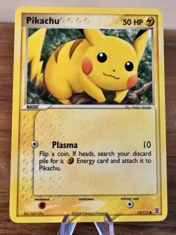Pikachu 74/112 Fire Red and Leaf Green Pokemon - Image 1
