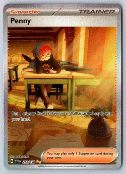 Penny 252/198 Special Illustration Rare Scarlet & Violet Pokemon - Image 1
