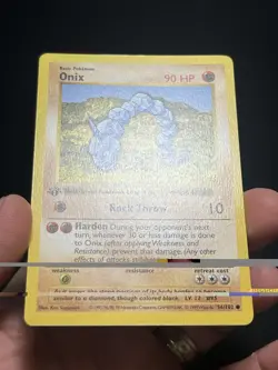 Pokemon TCG Onix 056/102 Base Set (Shadowless) 1st Edition LP - Image 2