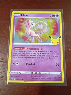 Pokemon Mew 011/025 Holo Rare Celebrations Near Mint TCG 25th Anniversary - Image 1