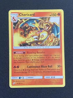 Charizard 14/181 Non-Holo Rare Sun Moon Team-Up | Pokemon TCG | Authentic - Image 1