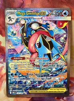 Mega Greninja ex SIR 116/086 Chaos Rising Special Illustration Rare Pokemon TCG - Image 1