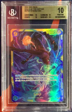 One Piece CCG Sanji OP06-119 SEC Wings of the Captain BGS 10 - Image 1