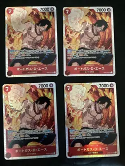 One Piece Trading Card Ace OP02013 Red Blue Rare Play Condition - Image 1