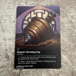 Sensei's Divining Top - Custom Art MTG Magic The Gathering Playtest Card - Image 1