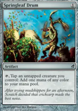1x Springleaf Drum - Foil Moderate Play MTG Magic - Kid Icarus - - Image 1