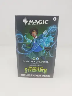 MTG Secret of Strixhaven Quandrix Unlimited Commander Deck Factory Sealed - Image 1