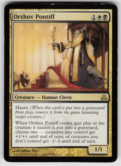 Orzhov Pontiff 124 Rare Guildpact Magic: The Gathering Near Mint - Image 1