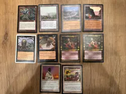 Vintage MTG Lot: 1995-1997 10 Lot – MP-NM – Magic: The Gathering WL Mirage 5th - Image 1