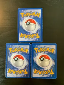 Lot 3 Cartes Pokemon Starters Reptincel Carabaffe Herbizarre Set de Base /102 FR - Image 2