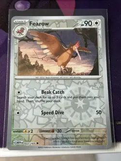 FEAROW - 022/165 - POKEMON 151 MEW ENGLISH - REVERSE HOLO - NM - Image 1