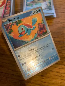 NM! Squirtle (007/165) 151 Pokemon Center Stamped Promo Pokemon Card! - Image 3