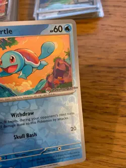 NM! Squirtle (007/165) 151 Pokemon Center Stamped Promo Pokemon Card! - Image 5