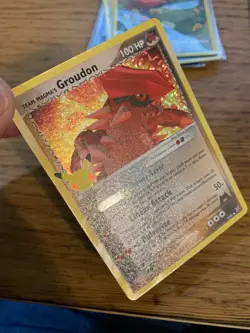 NM! Team Magma's Groudon (9/95) Celebrations 25th Anniversary Holo Pokemon Card! - Image 3