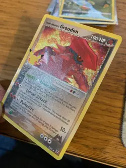 NM! Team Magma's Groudon (9/95) Celebrations 25th Anniversary Holo Pokemon Card! - Image 4