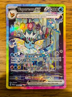 NM! Vaporeon ex (149/131) Prismatic Evolutions Special Illustration Pokemon Card - Image 1