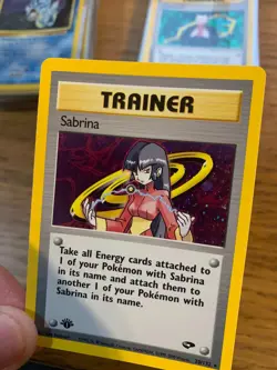 1st Edition Sabrina Trainer (20/132) Holo Gym Challenge Pokemon Card! FREE P&P! - Image 5
