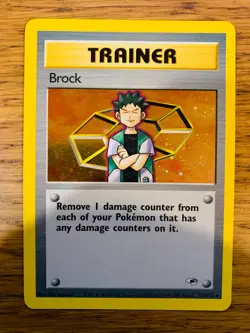 Brock Trainer (15/132) Holo Gym Heroes Pokemon Card! FREE P&P! - Image 1