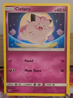 CLEFAIRY 39/68 COMMON HIDDEN FATES POKEMON NM - Image 1