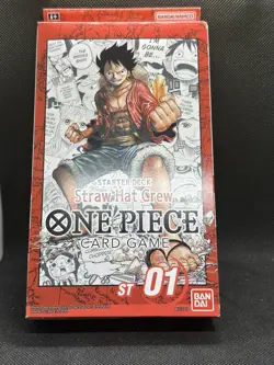 Brand New Sealed One Piece TCG: Straw Hat Crew Starter Deck 1 (ST-01) English - Image 1