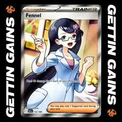 Fennel - 162/086 - Ultra Rare - Black Bolt - Pokemon Card - NM/M - Image 1
