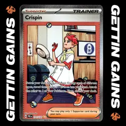 Crispin - 171/131 - SIR - Prismatic Evolutions - Pokemon Card - LP - Image 1