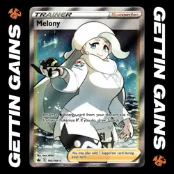 Melony - 195/198 - Ultra Rare - Chilling Reign - Pokemon Card - NM/M - Image 1