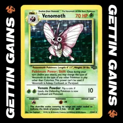 Venomoth - 13/64 - Holo Rare - Jungle - Pokemon Card - LP - Image 1