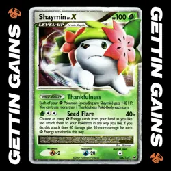 Shaymin LV.X - 126/127 - Ultra Rare - Platinum - Pokemon Card - HP - Image 1