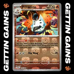 Volcarona - 016/086 - MasterBall Holo - Black Bolt - Pokemon Card - NM/M - Image 1