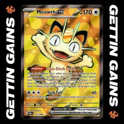 Meowth ex - 107/088 - Ultra Rare - Perfect Order - Pokemon Card - NM/M - Image 1