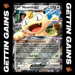 Meowth ex - 062/088 - Double Rare - Perfect Order - Pokemon Card - NM/M - Image 1