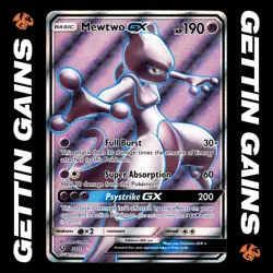 Mewtwo GX - 72/73 - Ultra Rare - Shining Legends - Pokemon Card - NM/M - Image 1