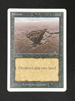 MTG SINKHOLE Unlimited Edition Regular MT+ Common Magic The Gathering - Image 1