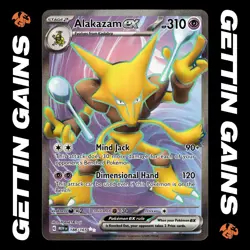 Alakazam ex - 188/165 - Ultra Rare - 151 - Pokemon Card - LP - Image 1