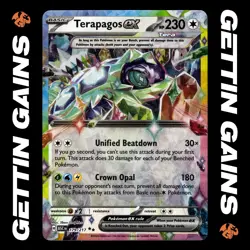 Terapagos ex - 179/217 - Double Rare - Ascended Heroes - Pokemon Card - NM/M - Image 1