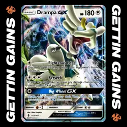 Drampa GX - 115/145 - Ultra Rare - Guardians Rising - Pokemon Card - VLP - Image 1