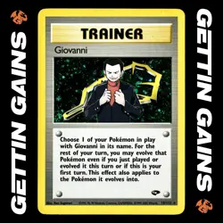 Giovanni - 18/132 - Holo Rare - Gym Challenge - Pokemon Card - LP - Image 1
